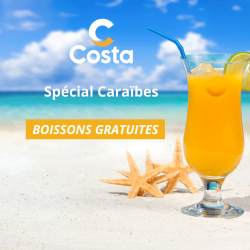 BOISSONS GRATUITES !!! Rythme Caribéen - Costa FORTUNA - Départ PTP 20 Décembre 2024 : Croisière 7 nuits