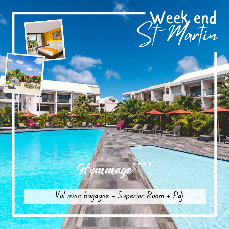 WEEK END FARNIENTE à Saint-Martin ! de 3 jours/2 nuits à L'hommage Hotel