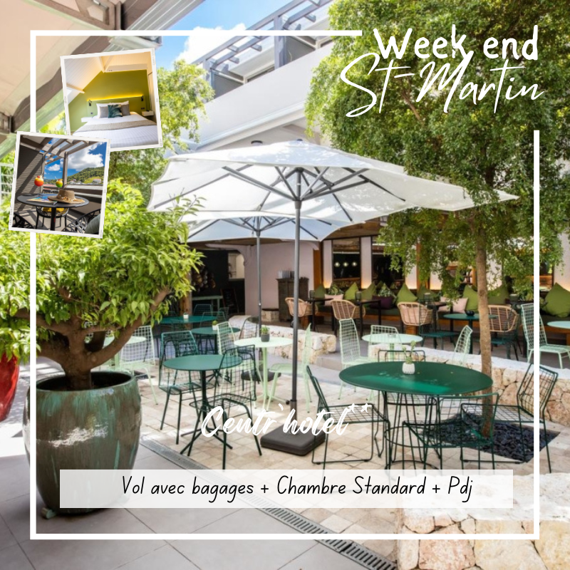 copy of Week end SHOPPING à Saint-Martin ! Séjour de 3 jours/2 nuits au Centr'Hôtel petit déjeuner inclus