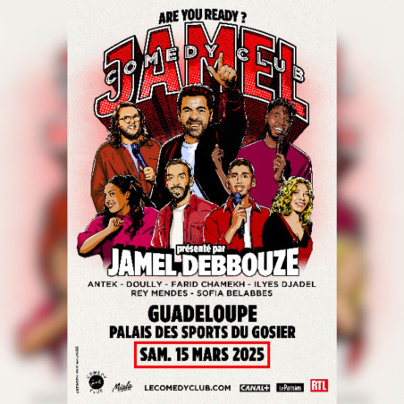 JAMEL COMEDY CLUB le 15 Mars 2025 à 20h au Palais des Sports